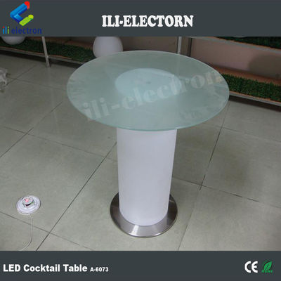 グラステーブルトップ 照明 バーテーブル LED コクテルテーブル