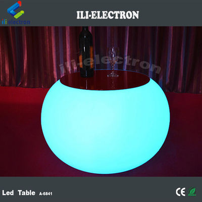 リチャージ可能なリチウム電池付きの現代的なLED照明コクテルテーブル