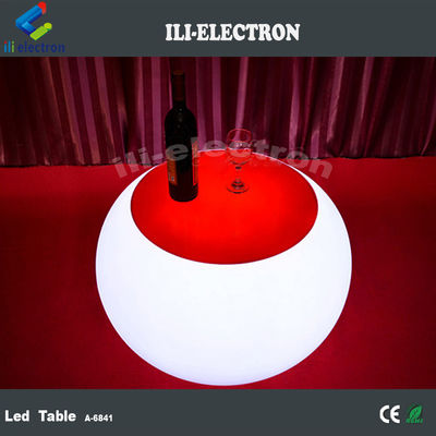 リチャージ可能なリチウム電池付きの現代的なLED照明コクテルテーブル