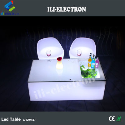 独特のワイヤレスPEプラスチック LEDバーテーブル 氷桶/冷却タンク