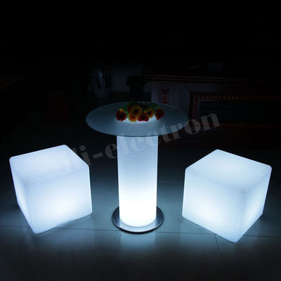 LEDガラスバーテーブル パーティーのカクテルテーブル