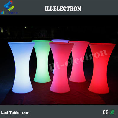ナイトクラブイベント 高男 輝くLEDカクテルテーブル 携帯式照明 高頂RGBカクテルテーブル