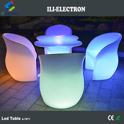 充電可能な電池で動いた光るLEDバーテーブル