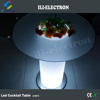グラステーブルトップ ライト付き LED バーテーブル
