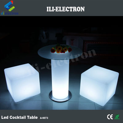 グラステーブルトップ ライト付き LED バーテーブル