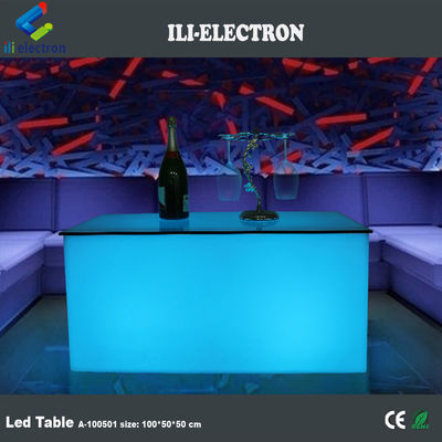 PE プラスチック LED 直角立方体 ライトバー クラブ用リモコンで色を変えるテーブル