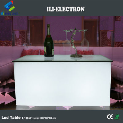 PE プラスチック LED 直角立方体 ライトバー クラブ用リモコンで色を変えるテーブル