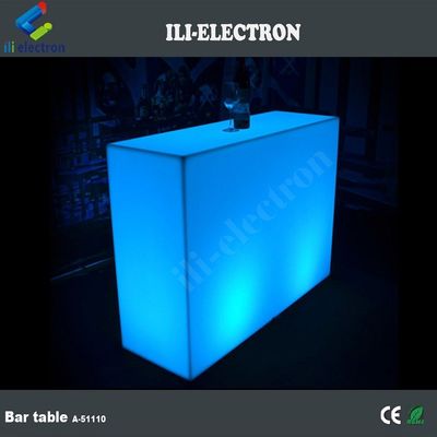 商業用 ライトライト LEDバーカウンター,長方形 LED ライトテーブル 防水
