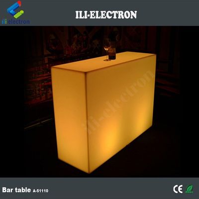 商業用 ライトライト LEDバーカウンター,長方形 LED ライトテーブル 防水