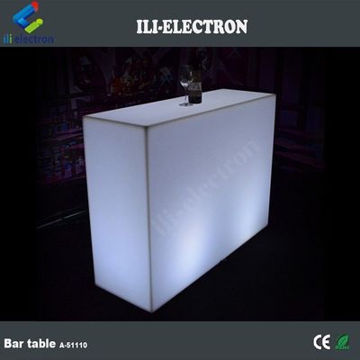 商業用 ライトライト LEDバーカウンター,長方形 LED ライトテーブル 防水