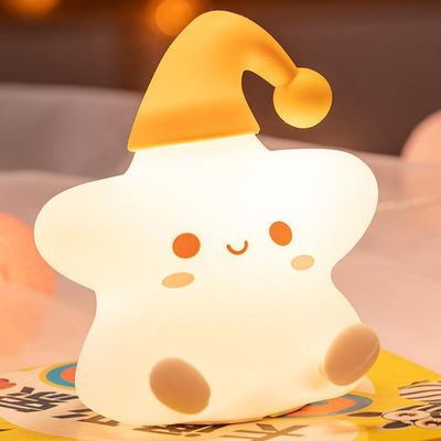 クリエイティブな贈り物 星々 シリコンパットランプ ベッドサイド 寝室 LED 小さな夜明かり 可愛い子供の誕生日プレゼント