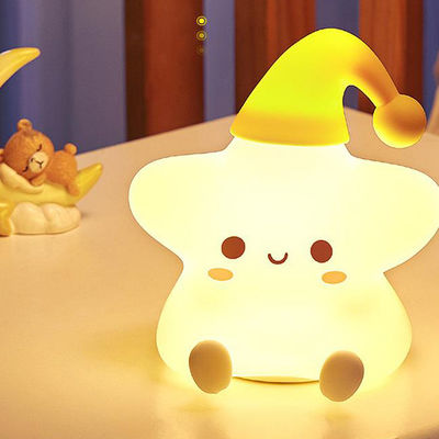 クリエイティブな贈り物 星々 シリコンパットランプ ベッドサイド 寝室 LED 小さな夜明かり 可愛い子供の誕生日プレゼント