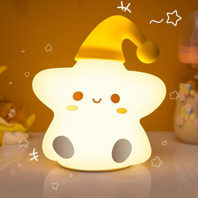 クリエイティブな贈り物 星々 シリコンパットランプ ベッドサイド 寝室 LED 小さな夜明かり 可愛い子供の誕生日プレゼント