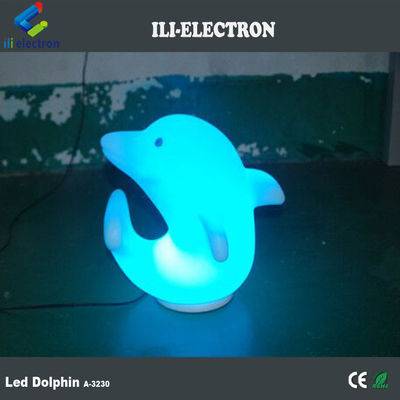 プラスチック イルカ LEDライト 3500K 暖かい白 充電可能なリチウム電池