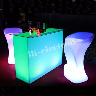 ライトアップされたライトアップされたコクテイルテーブル, LEDライトアップテーブル ナイトクラブラウンジ