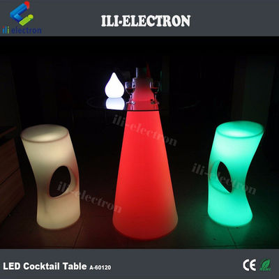 パーティーのための充電可能なカラーLEDライトアップコクテルテーブル