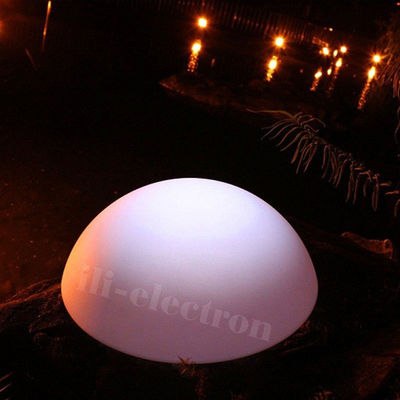 プラスチックのLED 変色 防水ボールランプ 半球形 庭の飾り付け用