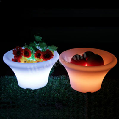 PEプラスチックLEDアイスバケツ リチャージ可能なリチウム電池で 16色変化