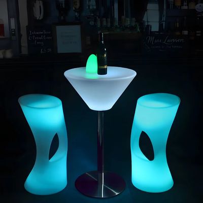 輝くLEDバー家具 ライトアップ コクテルテーブルと椅子 ライトアップ 防水LEDバーテーブル LED家具