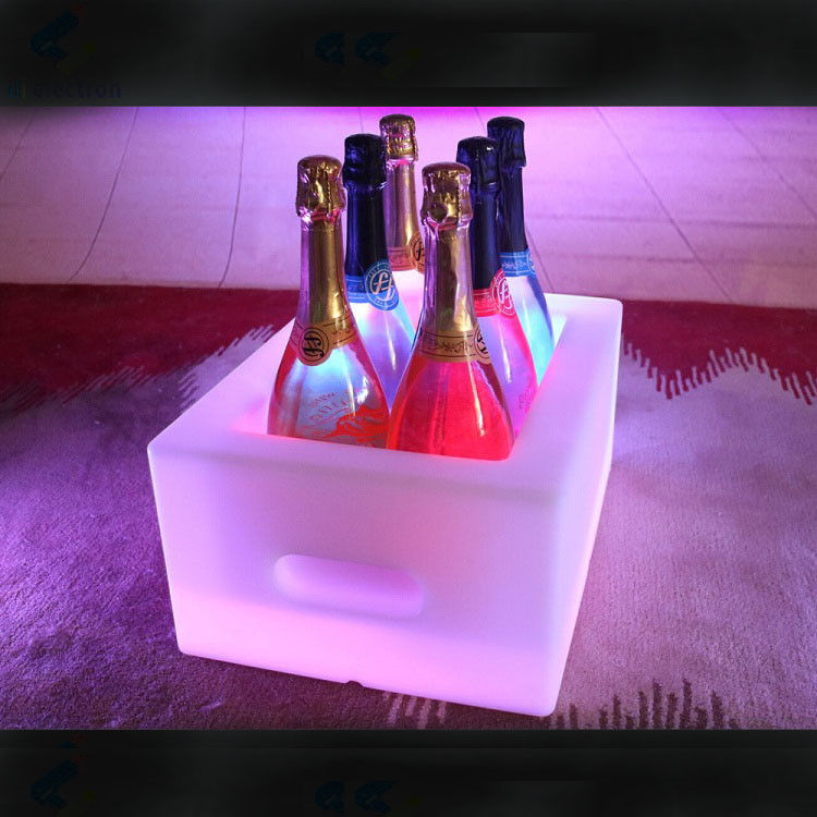 16色 変化する PE プラスチック LED アイス バケツ IP65 防水 ビール シャンパン
