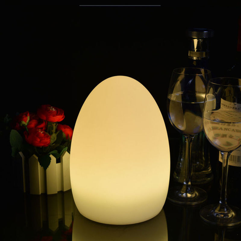 小さな卵形LEDライト 輝く卵 夜光 防水 KTVバーテーブル用
