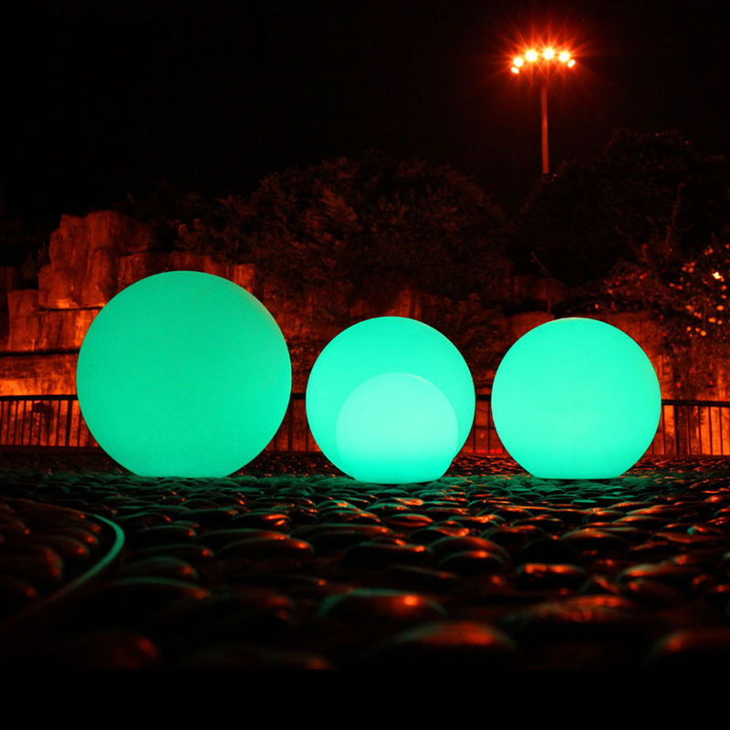 屋外用プラスチック防水照明式LEDボール2025,30,35,40,5060cm