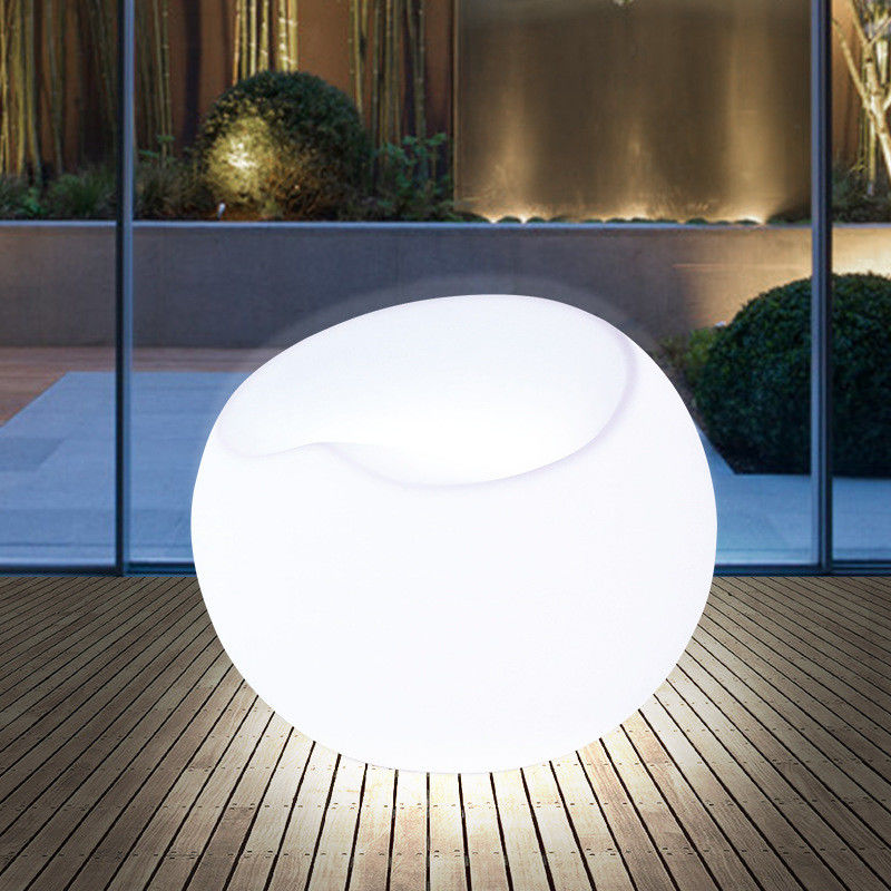モジュラルの色を変えるパフチェア プラスチック リビング家具 LEDライトアップソファ