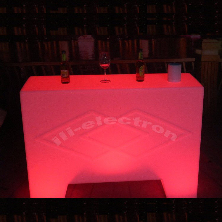 変色 プラスチック LED ポータブル バーテーブル インファラード リモコン