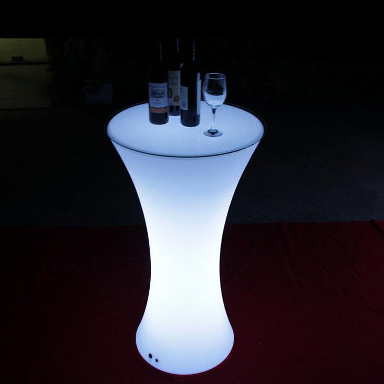 ナイトクラブイベント 高男 輝くLEDカクテルテーブル 携帯式照明 高頂RGBカクテルテーブル