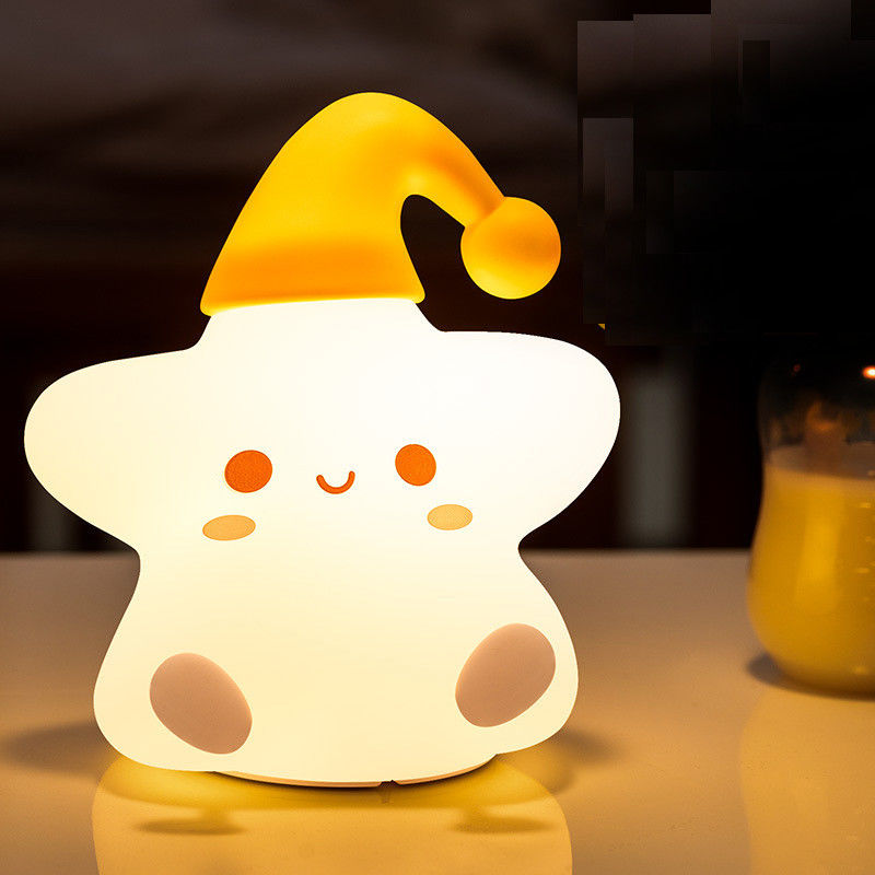 クリエイティブな贈り物 星々 シリコンパットランプ ベッドサイド 寝室 LED 小さな夜明かり 可愛い子供の誕生日プレゼント