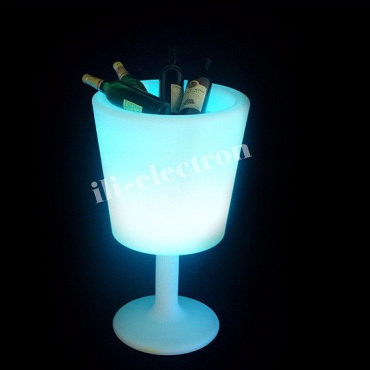 ワイヤレス プラスチック LED アイスバケツ カップ 形 16 色 シャンパン